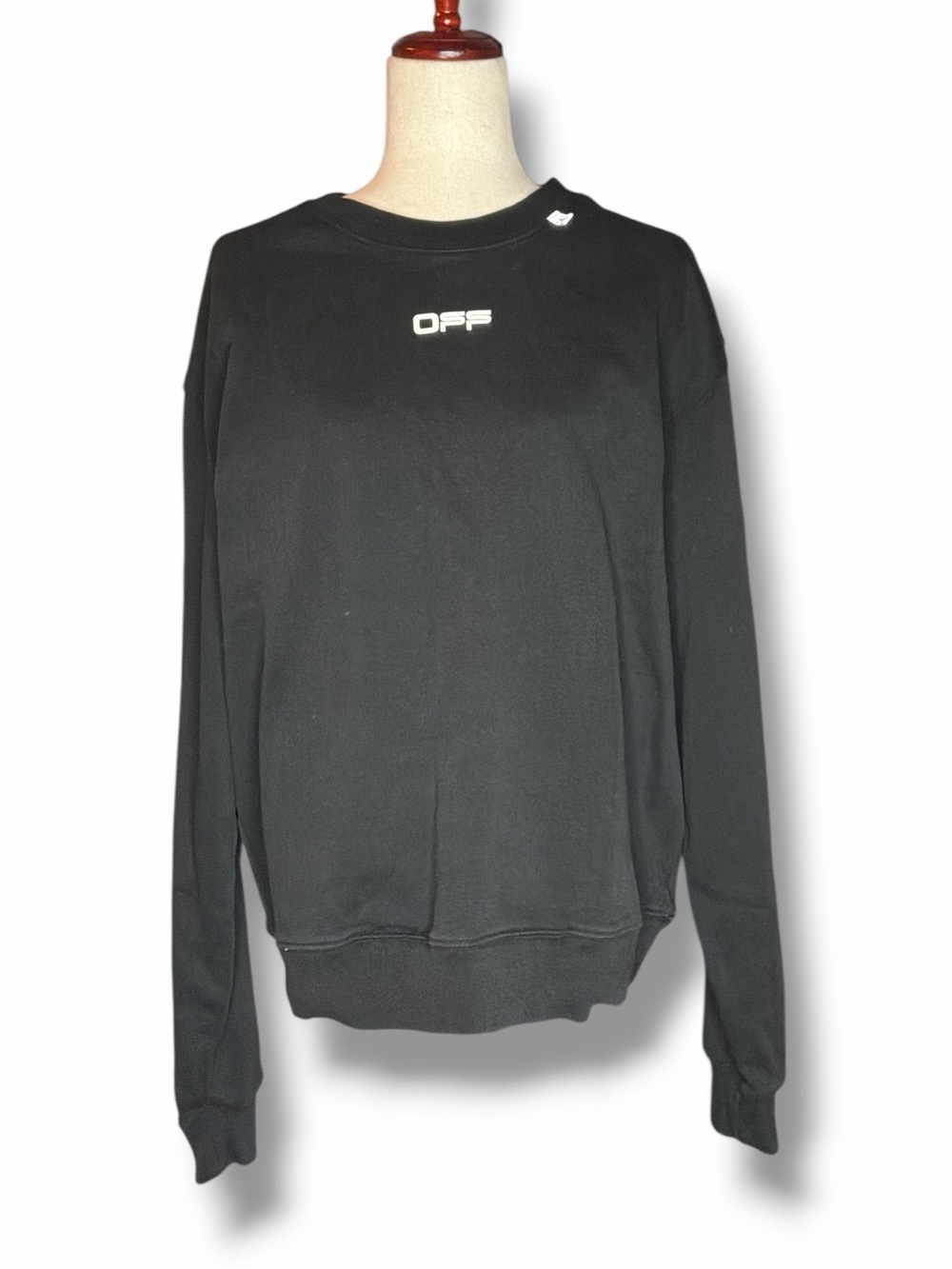 Off-White Caravaggio Arrows Black Crewneck Sweatshirt Size Medium - Picture 3 of 10